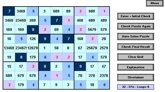 Sudoku puzzle creator and solver - Excel Macros